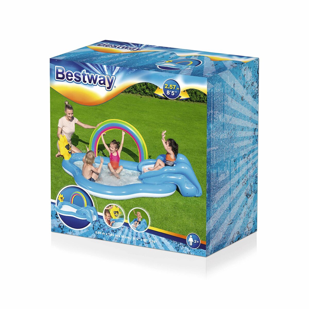 Lastebassein Bestway 257 x 145 x 91 cm